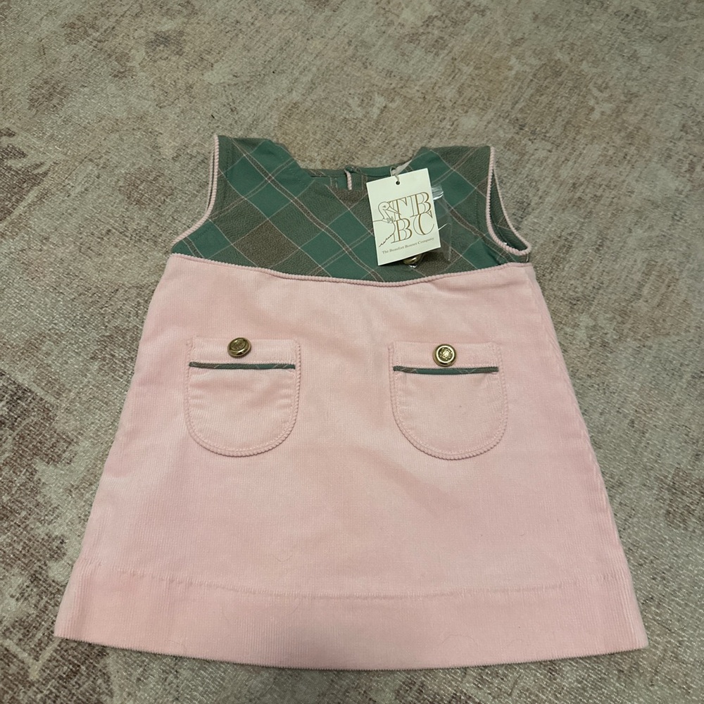 Pink and Green Kids Dress